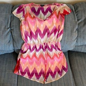 Pink chevron dress from Rue 21 - medium